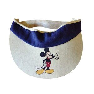 Walt Disney Mickey Mouse Golf Visor Hat 1970’s No Tags A Few Light Stains